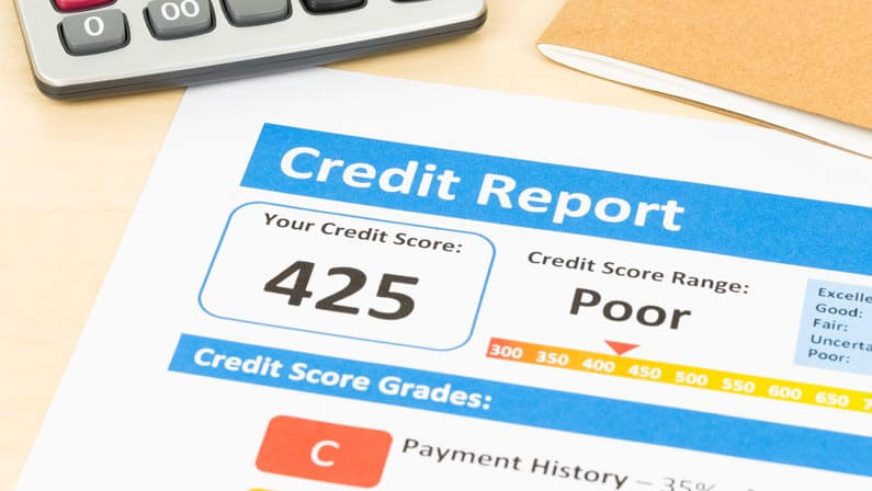 bad credit score