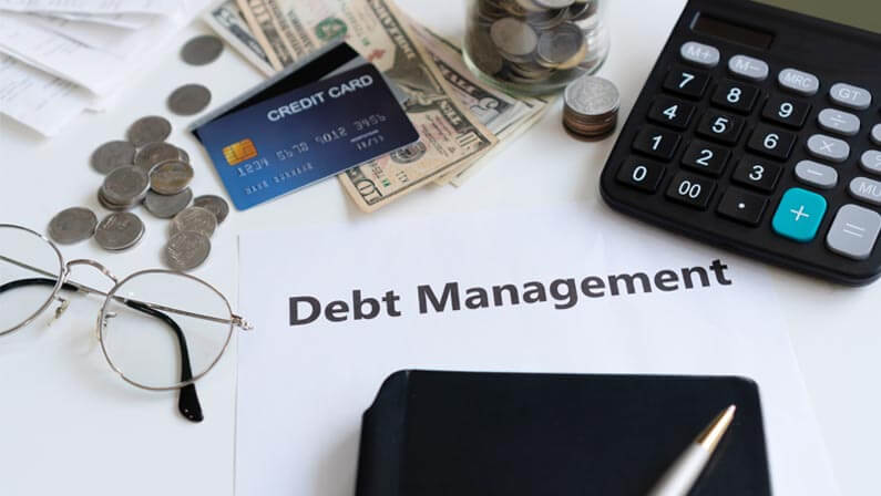 debt management plan concept